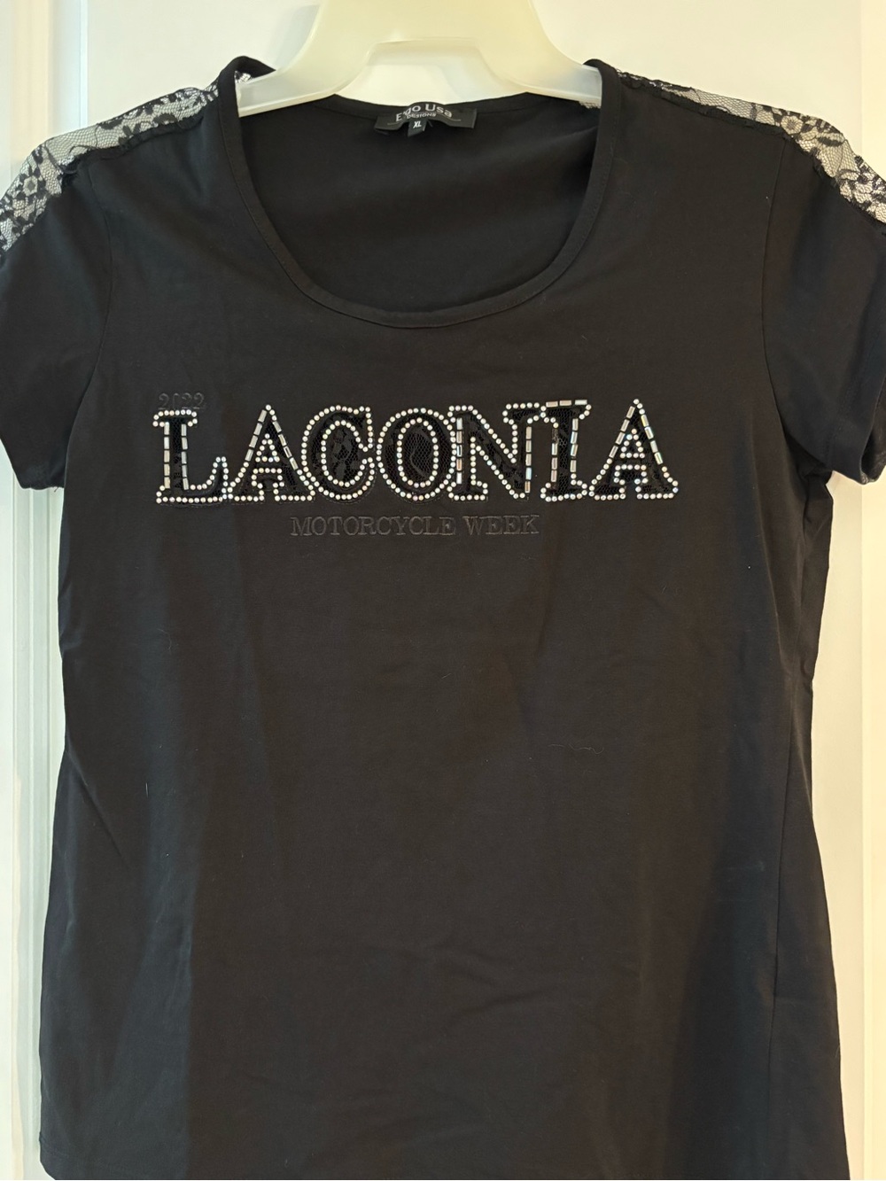 Laconia tee shirt with rhinestone